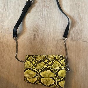 Snakeskin belt bag